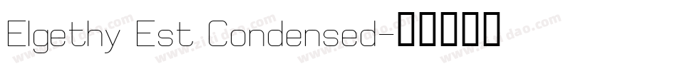 Elgethy Est Condensed字体转换